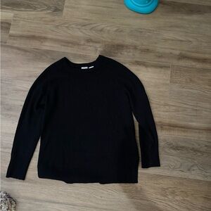 Halogen Women's Black Cashmere Crewneck Sweater Size MP